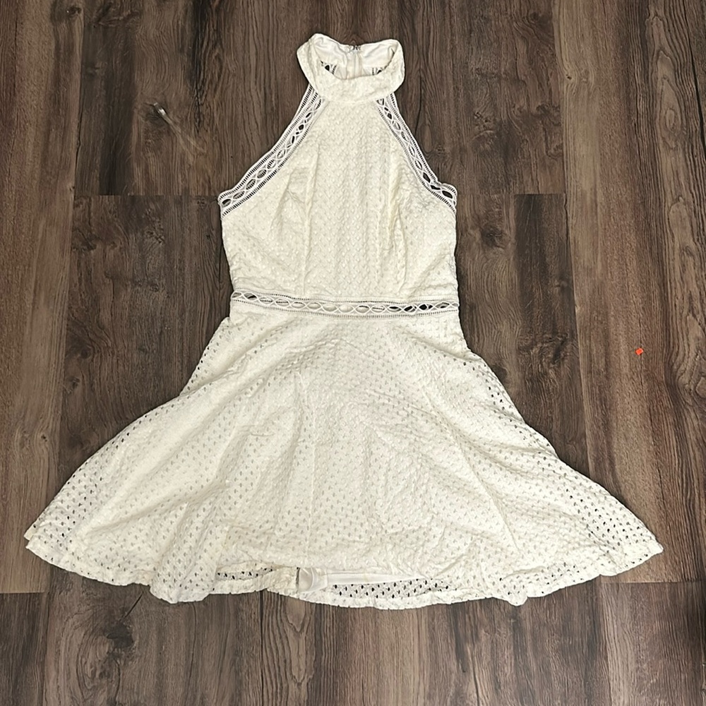 White A-line dress